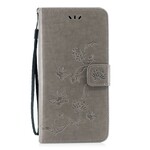 Väska Huawei P Smart Z fjärilar och blommor med band