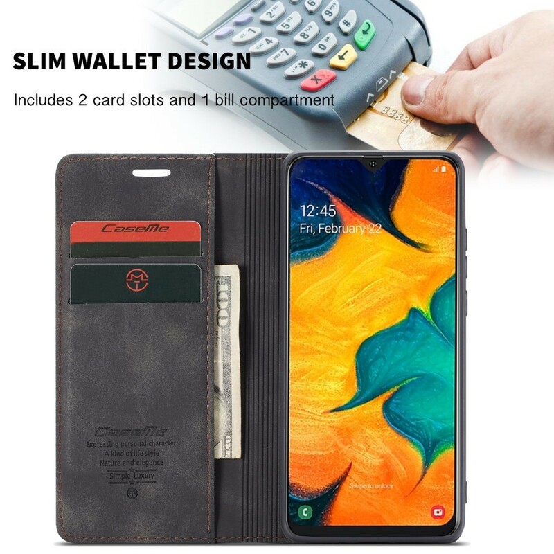 Flip Cover Samsung Galaxy A40 CASEME Lädermaterial