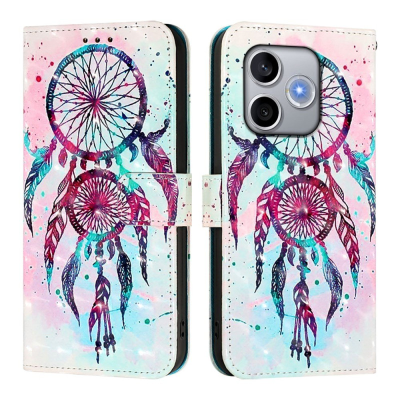 Honor 600 Lite Vattenfärg Dreamcatcher Fodral