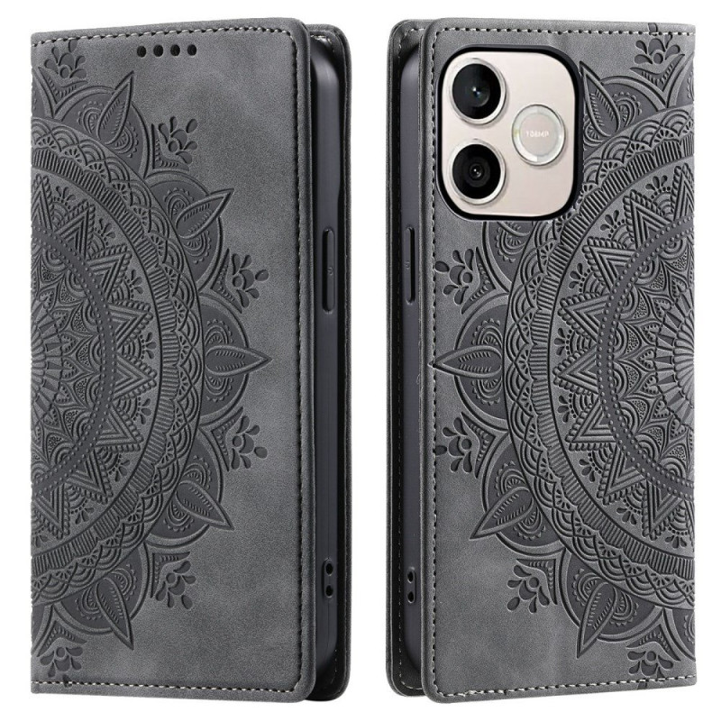 Flip Cover Honor 600 Lite Mocka Effekt Mandala