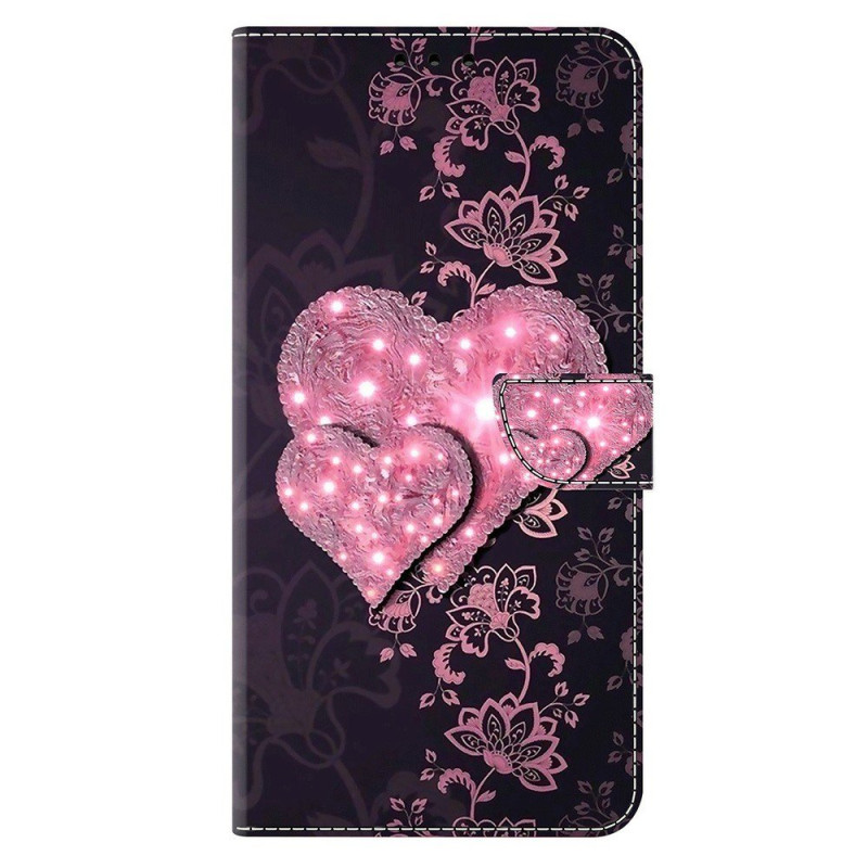 Motorola Edge 70 Fusion Lace Hearts Fodral