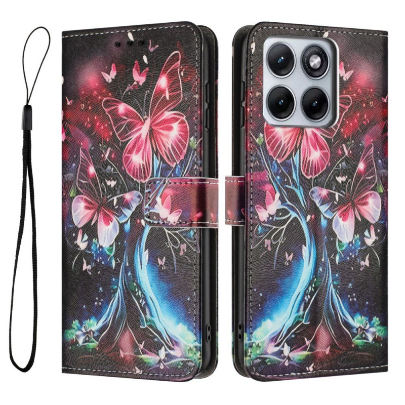 Fodral Motorola Edge 70 Fusion Butterfly Tree