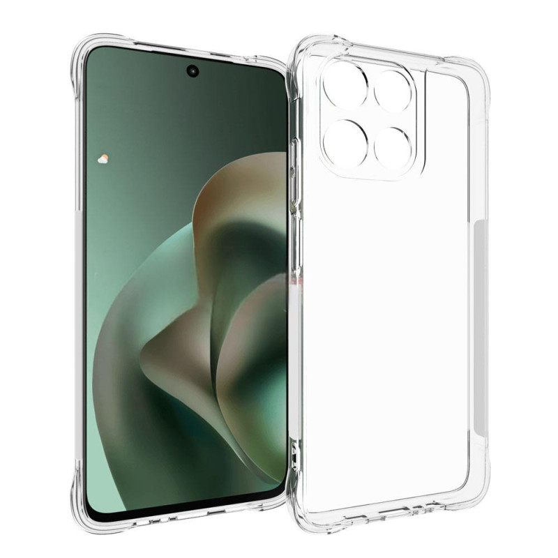 Moto G67 Power Genomskinlig förstärkt fodral med skärmskydd