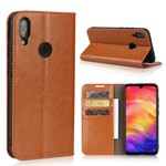 Flip Cover Xiaomi Redmi Note 7 Äkta åldrat läder