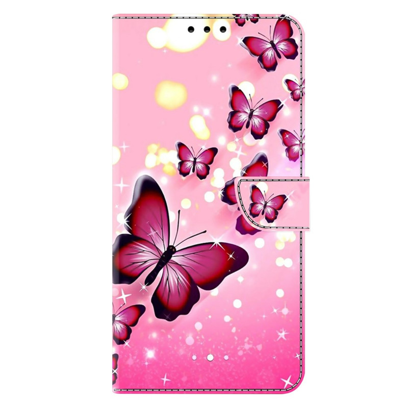Xiaomi 17 Ultra Fodral Rosa fjärilar