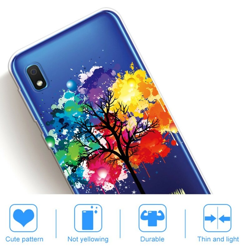 Samsung Galaxy A10 Clear Watercolour Tree Case