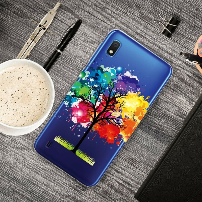 Samsung Galaxy A10 Clear Watercolour Tree Case