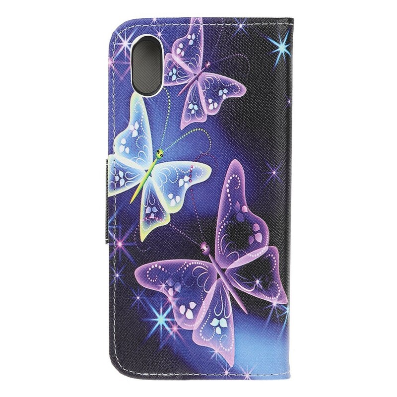 Fodral Huawei Y5 2019 Fjärilar Neons