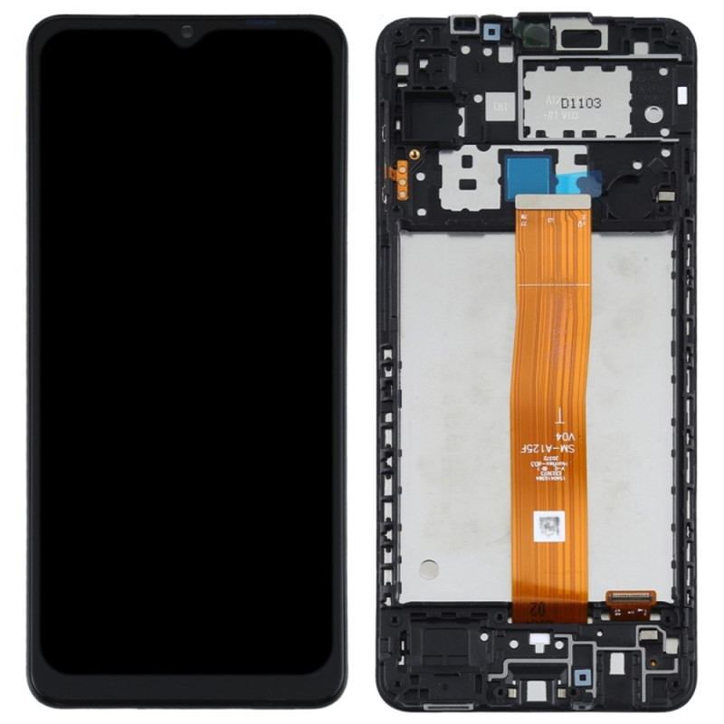 LCD-skärm av OEM-klass S med ram till Samsung Galaxy A12
