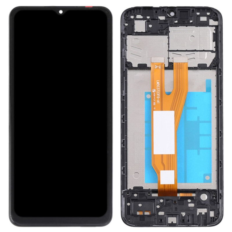 LCD-skärm av klass B med ram till Samsung Galaxy A04