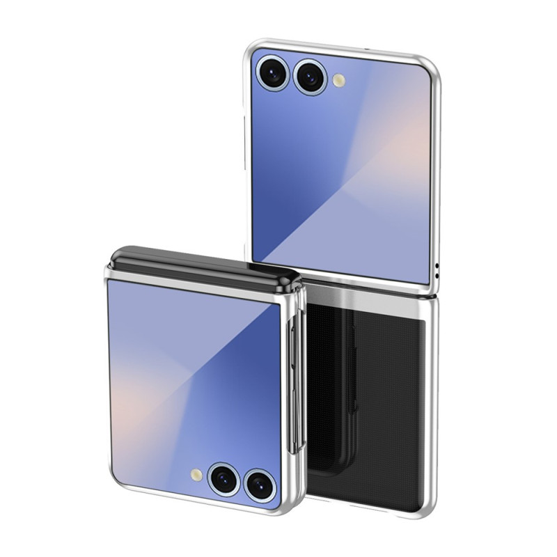 Genomskinlig skal till Samsung Galaxy Z Flip 8 med galvaniserad yta