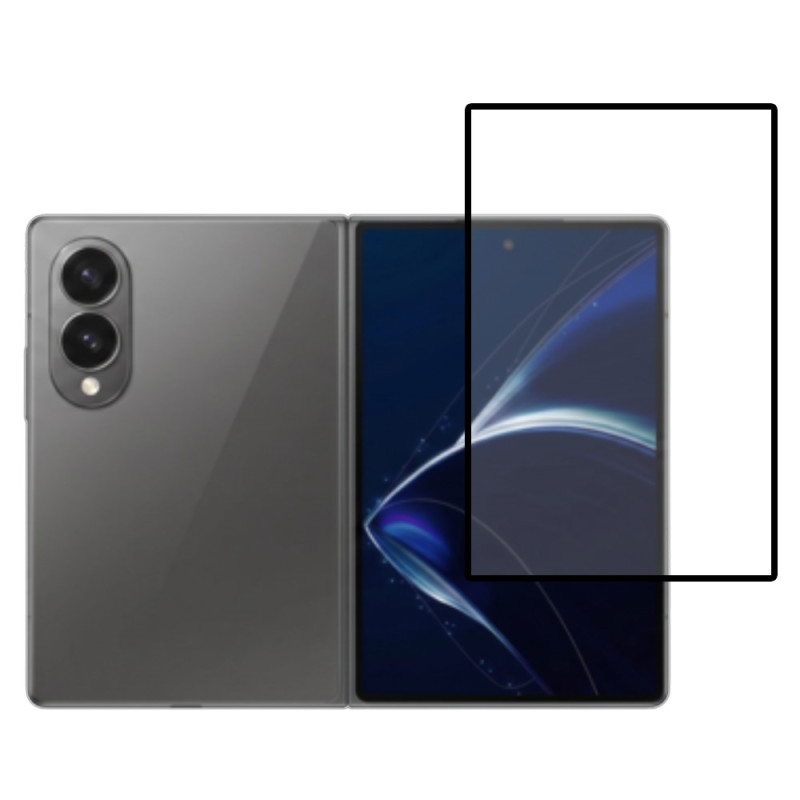 Skärmskydd i härdat glas för Samsung Galaxy Z Fold 8 (svart kant)