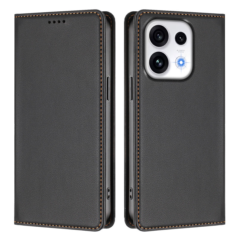 Flip-fodral till Oppo Reno 16 / 16 Pro i läderlook