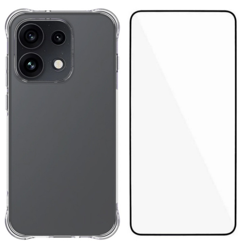 Genomskinlig skal till Oppo Reno 16 5G / 16 Pro 5G med skärmskydd