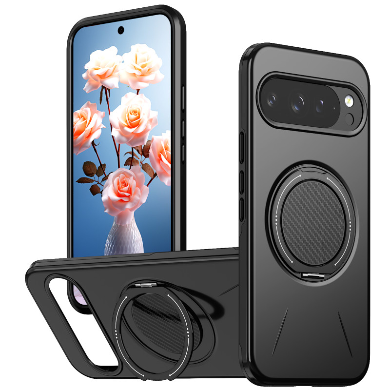 Google Pixel 11 Pro/11-skal med inbyggt 360°-vridbart stativ