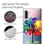Samsung Galaxy Note 10 genomskinligt fodral för akvarellträd i vattenfärg