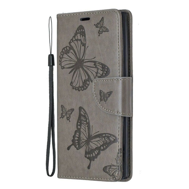 Samsung Galaxy Note 10 fodral Fjärilar och snedställda flikar
