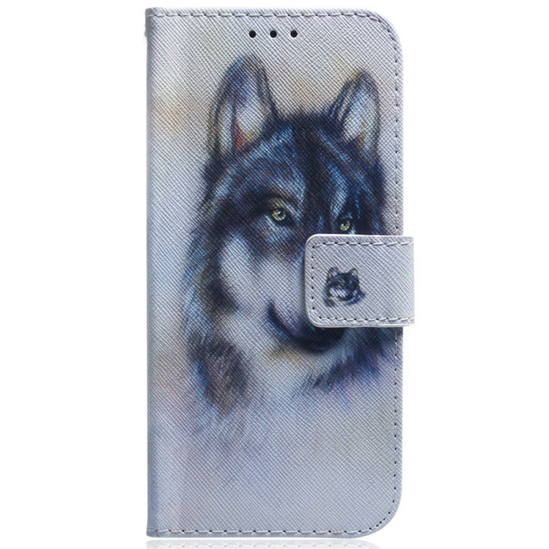 Skyddsfodral till Samsung Galaxy S26 FE med akvarellmotiv av en hund