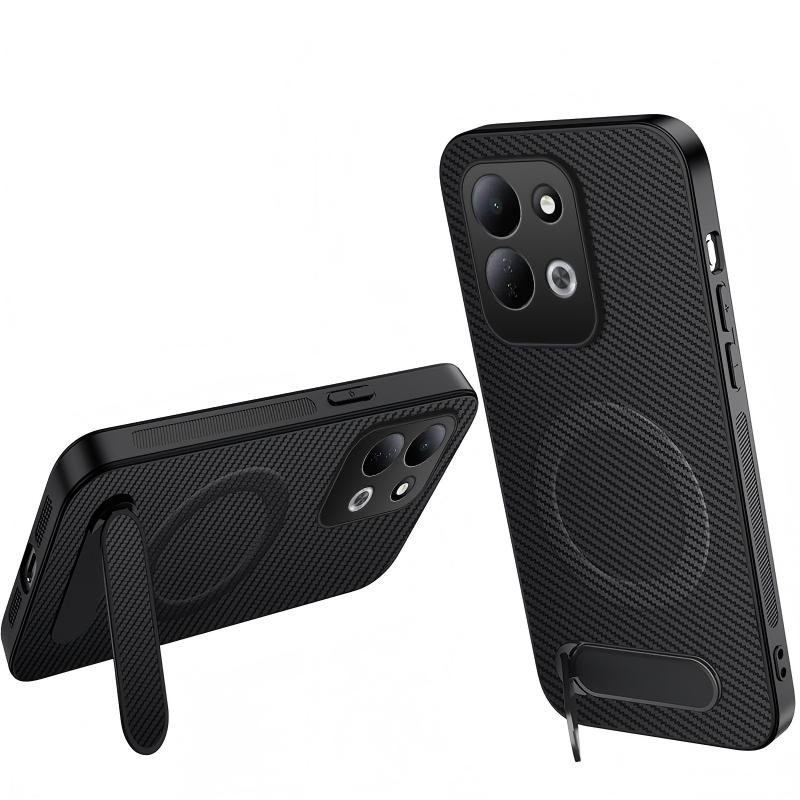 Xiaomi Redmi 17 5G/4G-skal i kolfiber med stativ