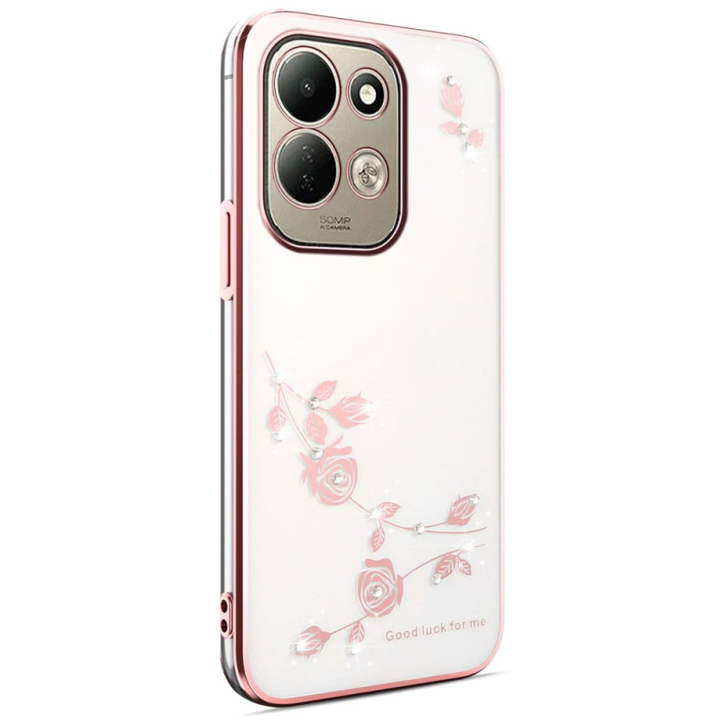 Skal till Xiaomi Redmi 17 5G/4G med blommor och strass
