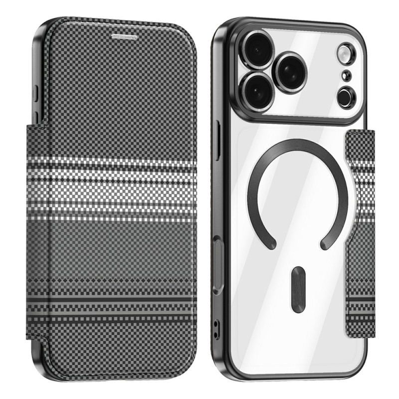 Magnetiskt flip-fodral till iPhone 18 Pro Max / 17 Pro Max med RFID-skyddad kortficka