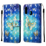 Samsung Galaxy A20e Guld Butterfly Case