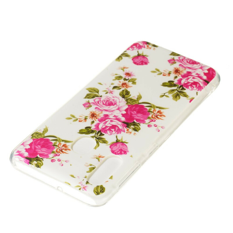 Samsung Galaxy A20e fodral Liberty Flowers Fluorescent