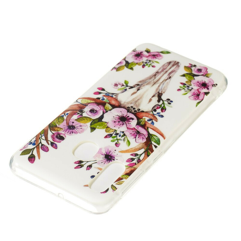 Samsung Galaxy A20e fodral Floral Elk Fluorescent