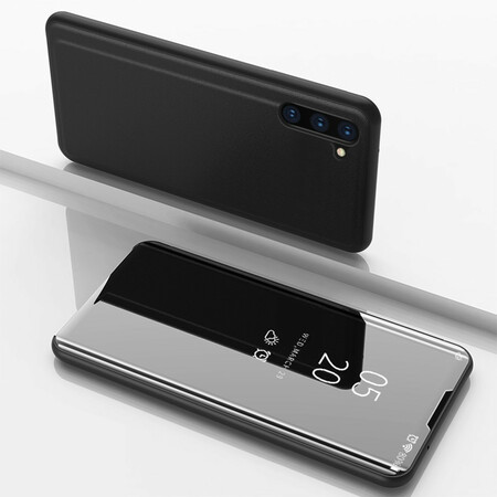 View cover Samsung Galaxy Note 10 Spegel och konstläder