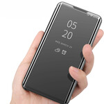 Överdrag Samsung Galaxy Note 10 Spegel och konstläder