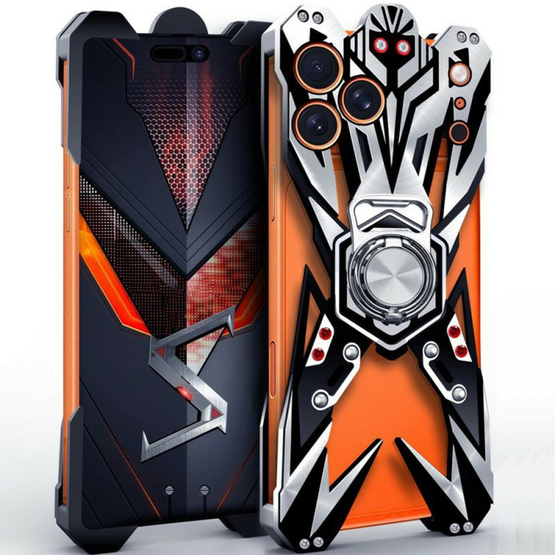 iPhone 18 Pro/17 Pro-skyddsram i aluminium med stativ
