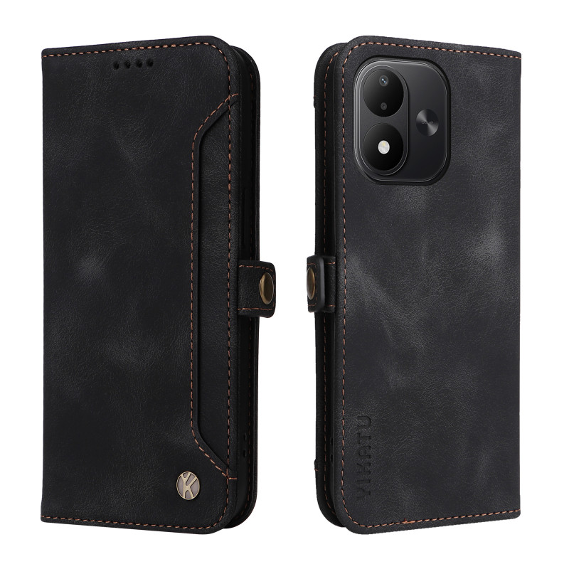 Xiaomi Redmi Note 17 5G/4G-fodral i plånboksstil med kortfack på utsidan
