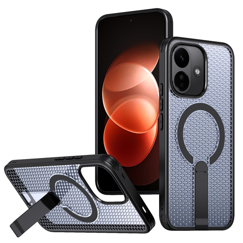 Xiaomi Redmi Note 17 Pro 5G-skal med rutmönster och stativ