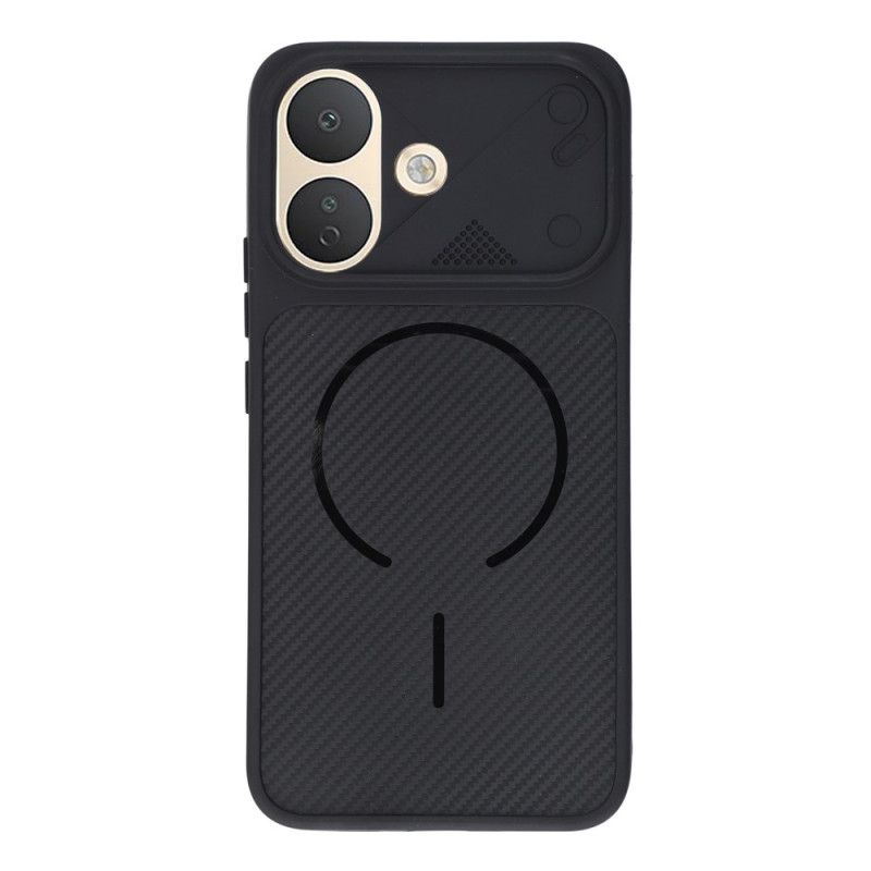Xiaomi Redmi Note 17 Pro 5G-skal i kolfiberlook med metallring