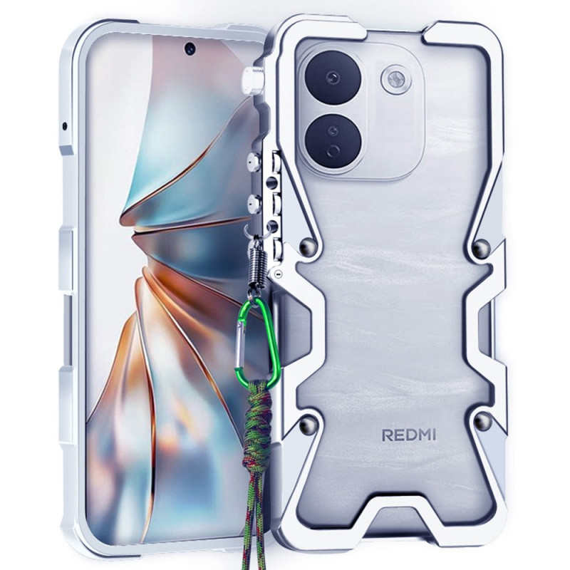Xiaomi Redmi Note 17 Pro Max 5G-skyddsram i aluminium med handledsrem