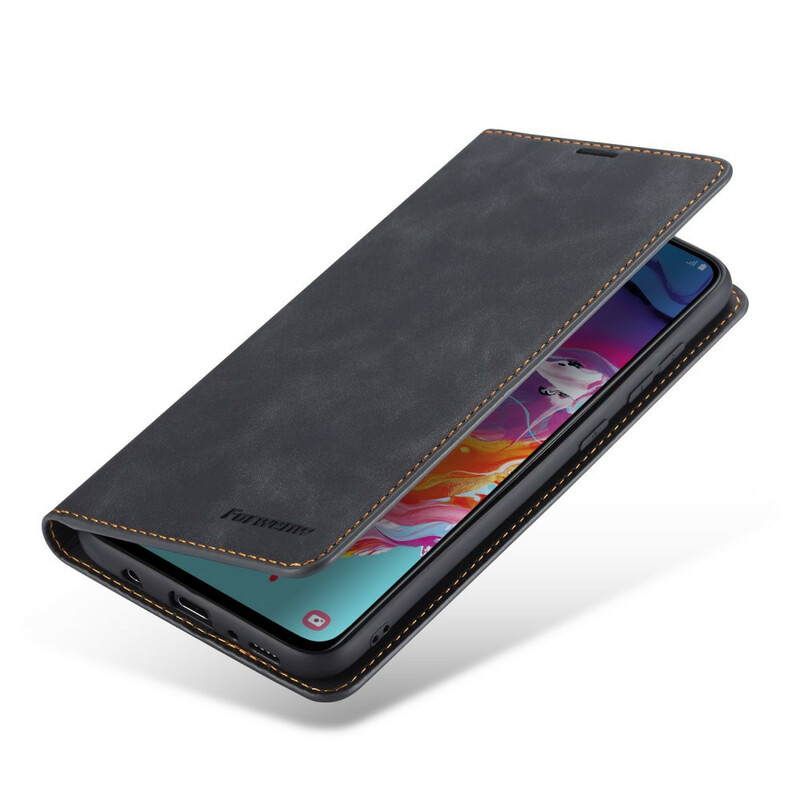 Flip Cover Samsung Galaxy A70 Lädereffekt FORWENW