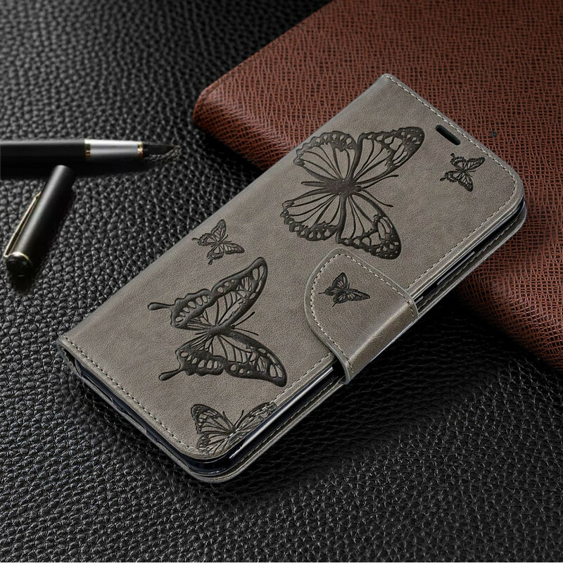 Täck Huawei Y6 2019 Fjärilar och snedställda flikar