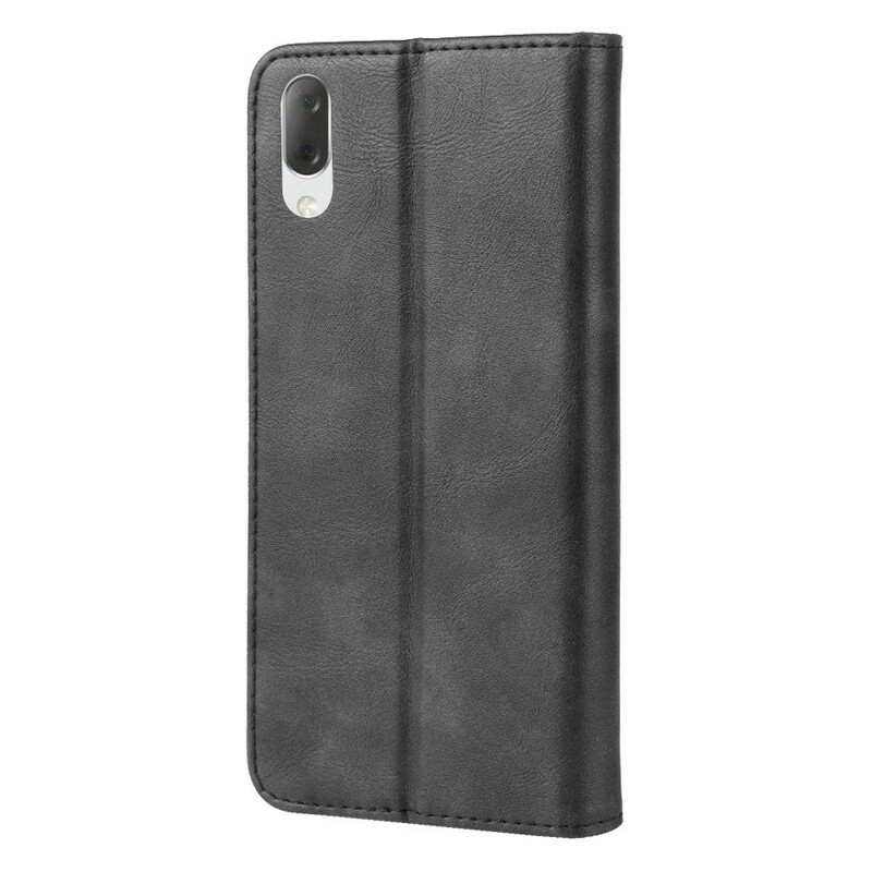 Flip Cover Sony Xperia L3 stil läder Vintage Design