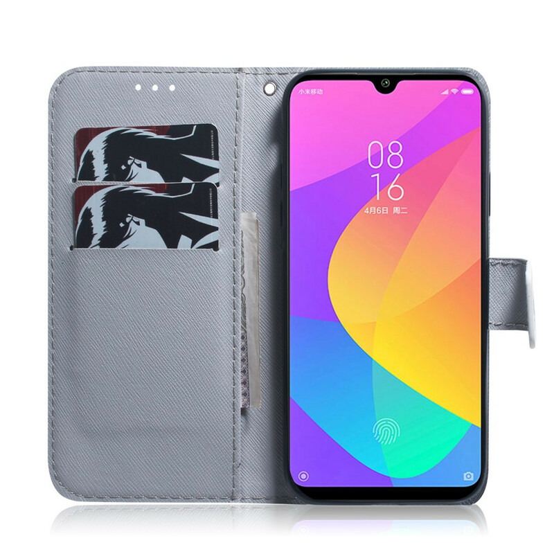 Xiaomi Mi A3 fodral med blommiga grenar