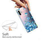 Samsung Galaxy Note 10 Plus fodral Blå blommor