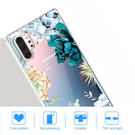 Samsung Galaxy Note 10 Plus genomskinligt fodral för akvarellblommor
