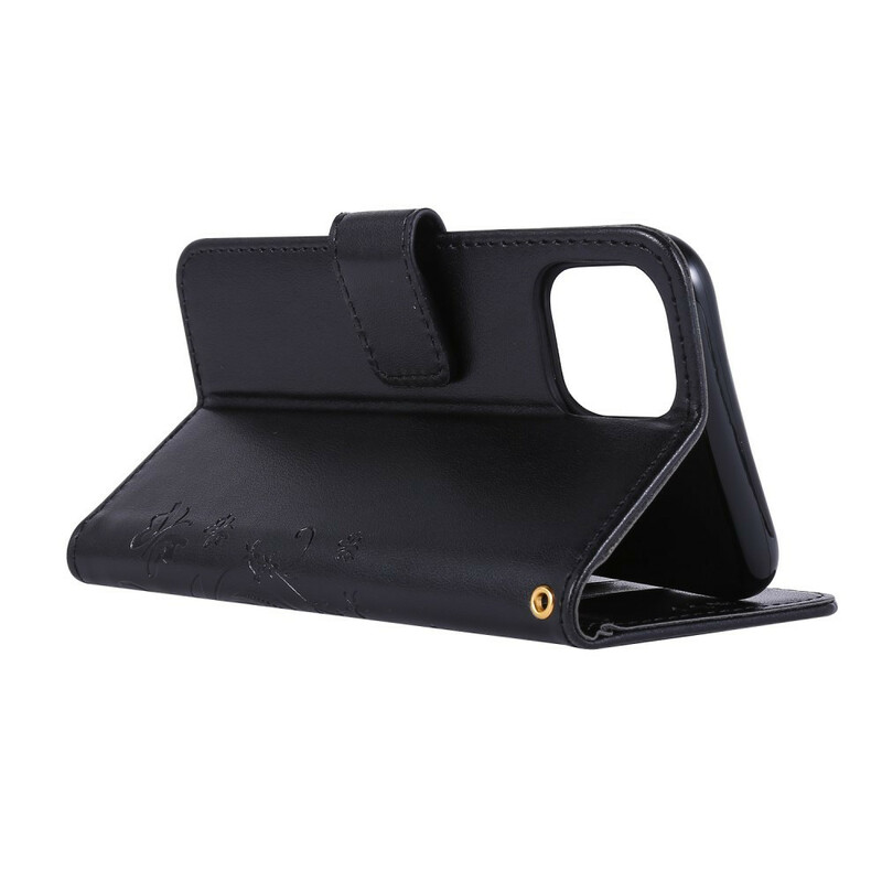 Fodral iPhone 11 Max Fjärilar i blommor