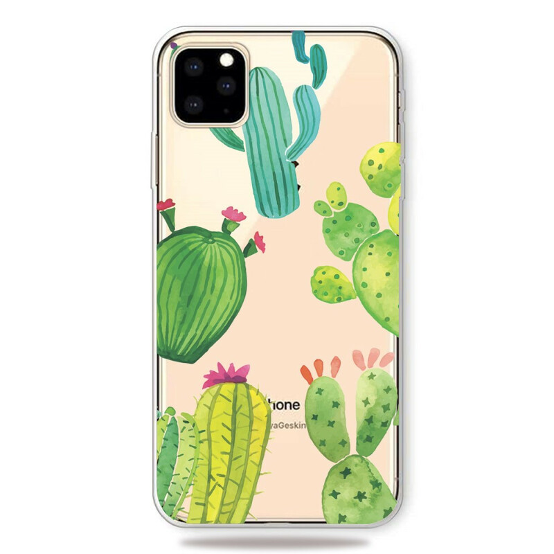 Fodral iPhone 11 Kaktus Akvarell