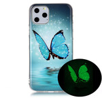 iPhone 11 Butterfly Blue Fluorescent Case