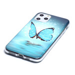 iPhone 11 Butterfly Blue Fluorescent Case
