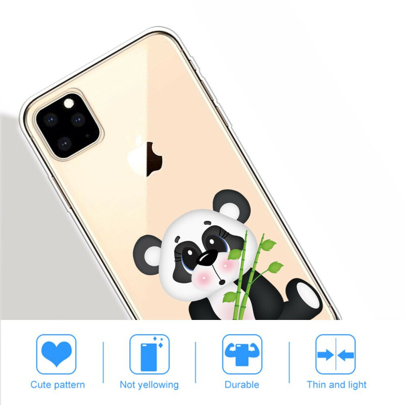 iPhone 11 Max genomskinligt fodral Sad Panda