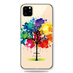 Fodral iPhone 11 Max genomskinlig vattenfärg träd