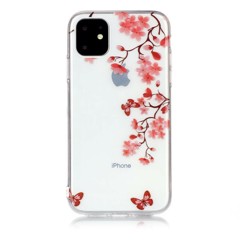 iPhone 11 Clear Butterfly Branch Case