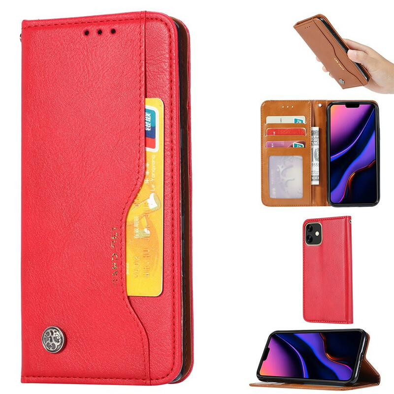 Flip Cover iPhone 11 Leatherette Card Case