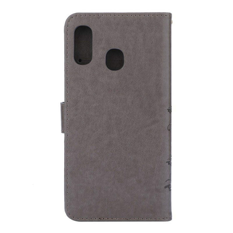 Samsug Galaxy A30 fodral Fjärilar och blommor